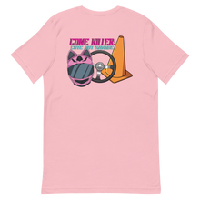 Load image into Gallery viewer, Cone Killer Cute but Savage Autocross T-Shirt: Pink Helmet Edition
