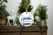 Load image into Gallery viewer, Woodland Fox Baby Name Christmas Ornament - Personalized Baby Girl Ornament
