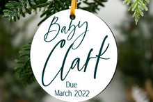 Load image into Gallery viewer, Pregnancy Announcement Christmas Ornament
