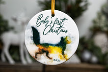 Load image into Gallery viewer, Fox Baby&#39;s First Christmas Ornament 2021
