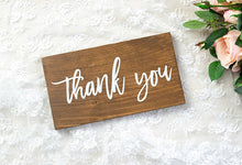 Load image into Gallery viewer, Modern Wooden Thank You Sign
