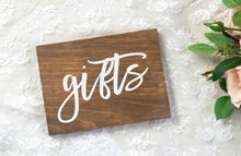 Load image into Gallery viewer, Modern Wooden Gifts Sign
