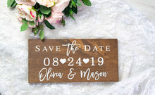 Load image into Gallery viewer, Save the Date Sign with Names and Wedding Date
