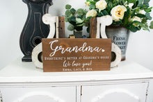 Load image into Gallery viewer, Everything&#39;s Better at Grandma&#39;s House Sign -  Gift for Grandmother
