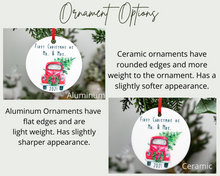 Load image into Gallery viewer, Eucalyptus Engaged Christmas Ornament - Personalized Engagement Gift
