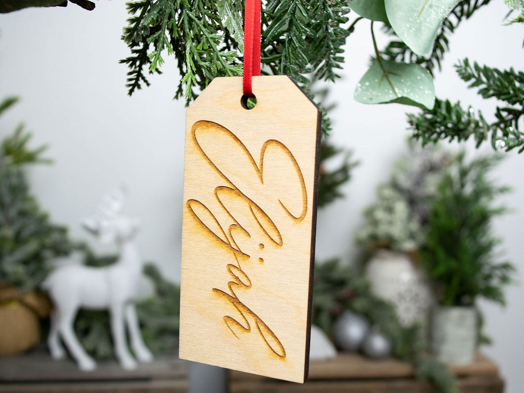 Personalized Wooden Name Gift Tags