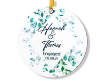Load image into Gallery viewer, Eucalyptus Personalized Engaged Ornament
