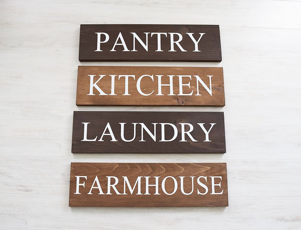 Farmhouse Sign Set - Pantry Sign - Kitchen Sign - Laundry Sign - Farmhouse Sign - Farmhouse Decor