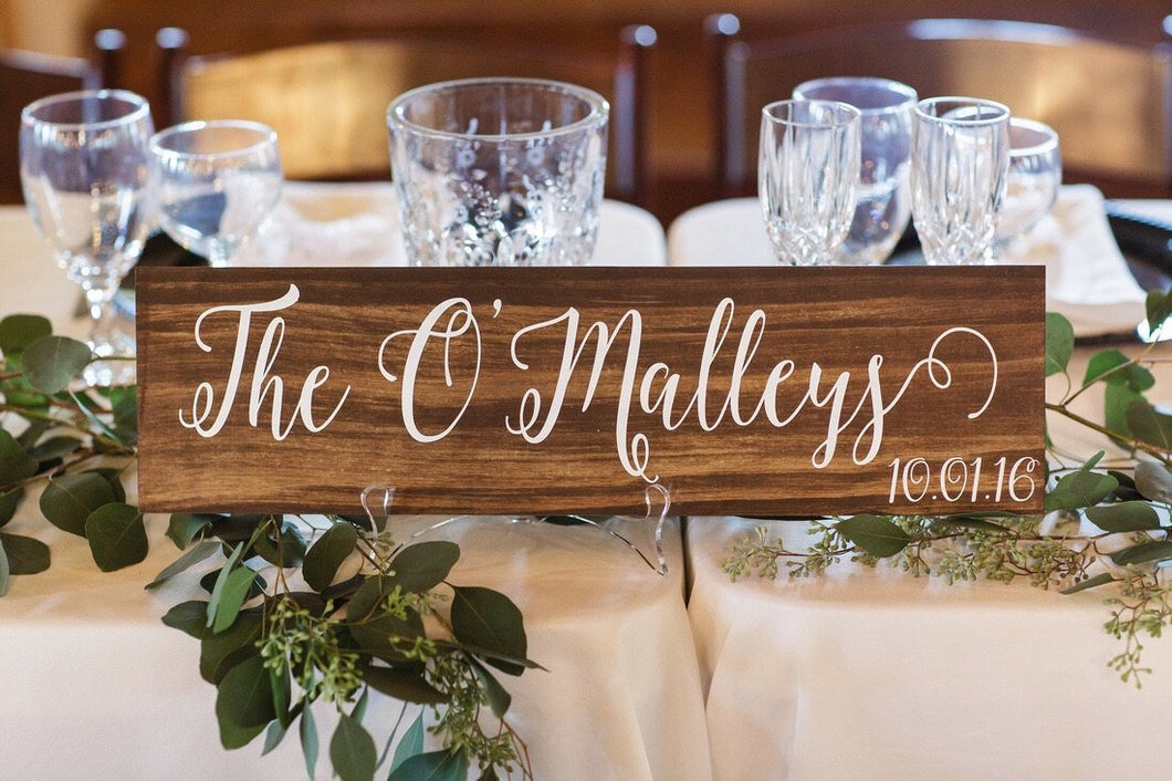 Last Name Sign Family Established Sign