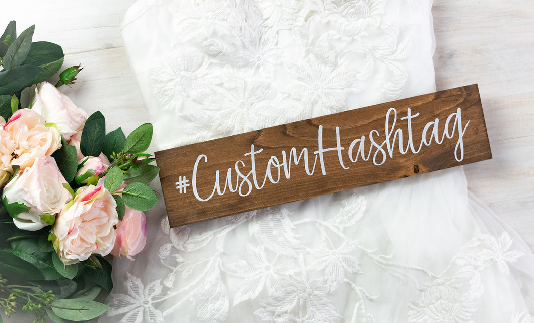 Wedding Hashtag Sign, Hashtag Sign, Modern Wedding Decor, Wedding Instagram Sign, Elegant Wedding Decor, Wood Wedding Sign