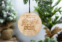 Load image into Gallery viewer, Our first Christmas in our New Home with Address Ornament, Housewarming Gift
