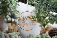 Load image into Gallery viewer, Mr and Mrs Ornament, Newlywed Gift
