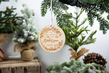 Load image into Gallery viewer, First Christmas as Mr and Mrs Ornament
