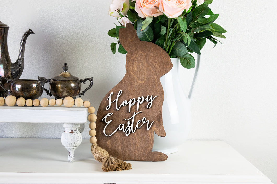 Easter Bunny Hoppy Easter Sign