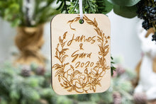 Load image into Gallery viewer, Personalized Couple Name Christmas Ornament - Couple Gifts
