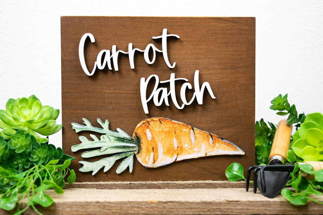 Carrot Patch Sign - Easter Decor