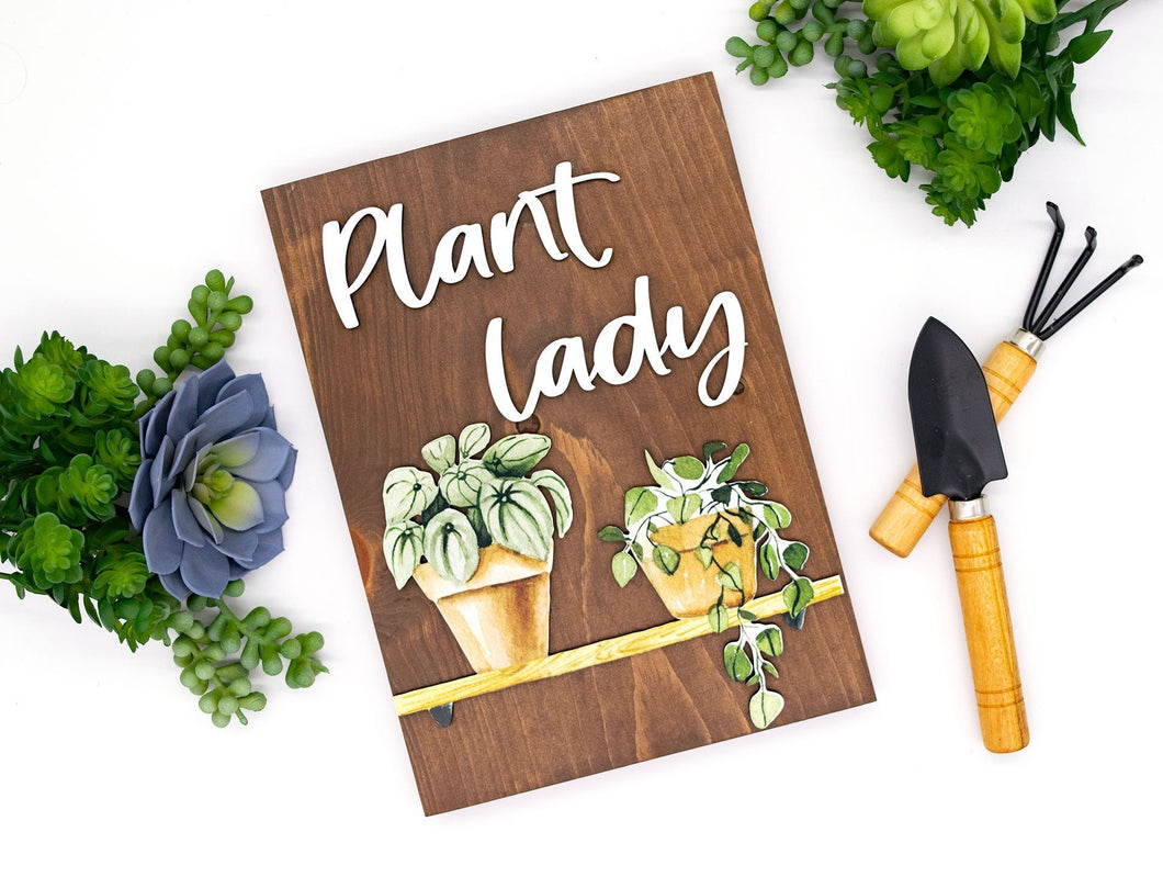 Plant Lady Sign - Plant Lover Gift