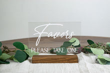Load image into Gallery viewer, Wedding Favors Acrylic Wedding Sign
