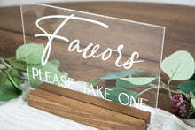 Load image into Gallery viewer, Wedding Favors Acrylic Wedding Sign
