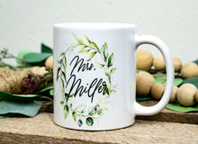 Load image into Gallery viewer, Personalized Mrs Mug, Mug Set, Bridal Shower Gift, Custom Wedding Gift, Bride to Be Gift, Wedding Mug, Gift for Bride, Engagement Mug
