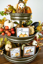 Load image into Gallery viewer, Fall Tiered Tray Mini Signs- Select One or Buy as a Set - Fall &amp; Pumpkin Decorations
