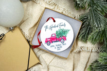 Load image into Gallery viewer, Family Red Truck Christmas Tree Ornament, Personalized Gift for Families

