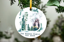 Load image into Gallery viewer, Personalized Rustic Woodland Family Christmas Ornament
