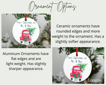 Load image into Gallery viewer, Mr and Mrs Last Name Moody Floral Christmas Ornament - Newlywed Christmas Gift
