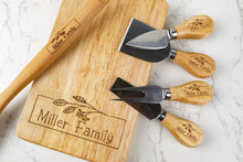 Load image into Gallery viewer, Personalized Family Name Cutting Board Gift - Optional Make it a Set
