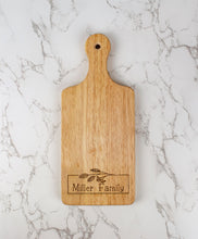 Load image into Gallery viewer, Personalized Family Name Cutting Board Gift - Optional Make it a Set
