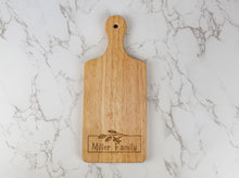 Load image into Gallery viewer, Personalized Family Name Cutting Board Gift - Optional Make it a Set
