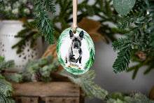 Load image into Gallery viewer, Custom French Bulldog Christmas Ornament - French Bulldog Gifts - Choose from 7 Graphic Options

