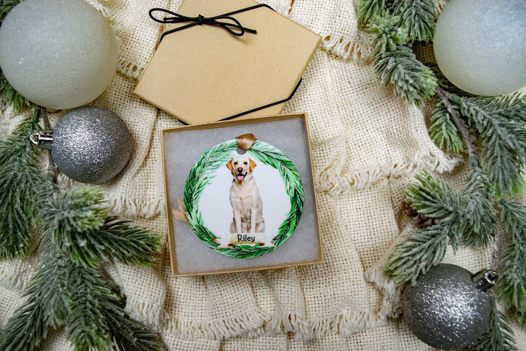 Custom Labrador Ornament, Personalized Dog Ornament - Choose from 4 Graphics