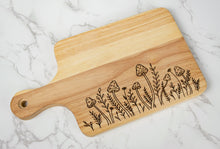 Load image into Gallery viewer, Mushroom Border Cottagecore Cutting Board Gift
