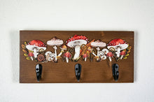 Load image into Gallery viewer, Cottagecore Mushroom Hooks for Keys, Jewelry, Scarves Etc.
