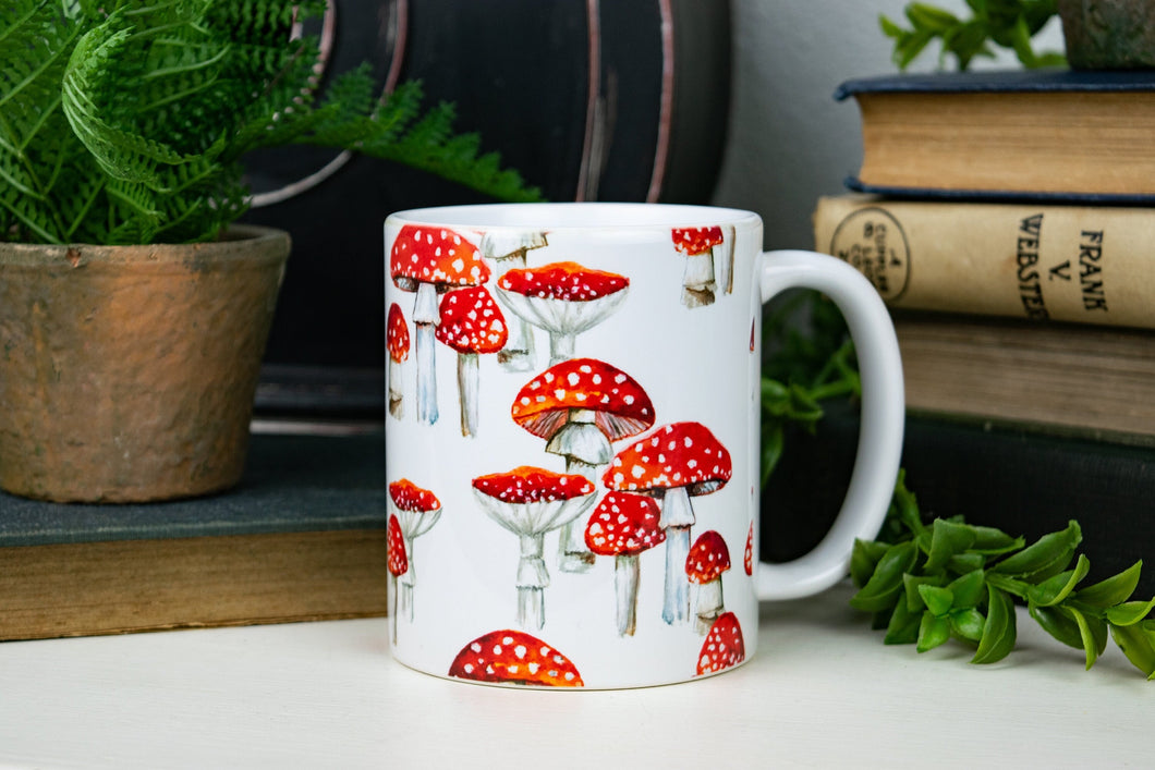 Amanita Mushroom Pattern Mug