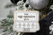 Load image into Gallery viewer, One Eggspensive Year Ornament - Funny 2023 Christmas Ornaments
