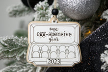 Load image into Gallery viewer, Crazy Chicken Lady Egg Ornament - Funny 2023 Christmas Ornament
