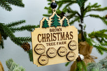Load image into Gallery viewer, Personalized Family Christmas Tree Farm Ornament - Christmas Gift for Family
