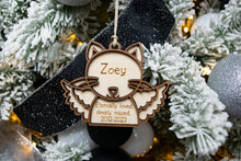 Load image into Gallery viewer, Handmade Personalized Cat Memorial Ornament - Pet Bereavement Gift
