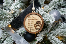 Load image into Gallery viewer, Personalized Wooden Dog or Cat Memorial Ornament - Pet Bereavement Gift
