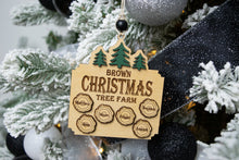 Load image into Gallery viewer, Personalized Family Christmas Tree Farm Ornament - Christmas Gift for Family
