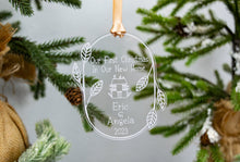 Load image into Gallery viewer, Acrylic Personalized Our First Christmas in Our New Home Ornament - Leaf and Twig Shaped
