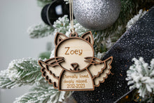 Load image into Gallery viewer, Handmade Personalized Cat Memorial Ornament - Pet Bereavement Gift
