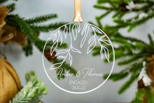 Load image into Gallery viewer, Acrylic Willow Branch Personalized Name Engaged Ornament
