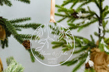 Load image into Gallery viewer, Acrylic Willow Branch Married Ornament with Names and Wedding Date
